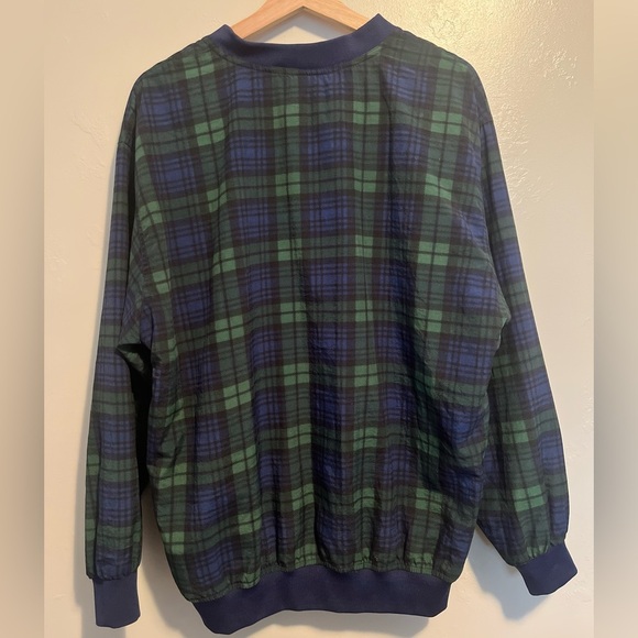 Vintage 90s Fairway Sport Men's Golf Pullover Windbreaker Preppy  Tartan Plaid - Picture 12 of 12